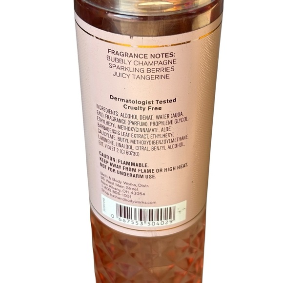 Bath & Body Works Champagne Toast Fine Fragrance Mist 8 fl oz - Picture 3 of 4
